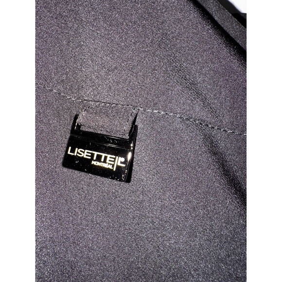 Lisette‎ Montreal Victoria Grommet Hem Black Crop Pants Trousers Size 8 - Picture 4 of 7